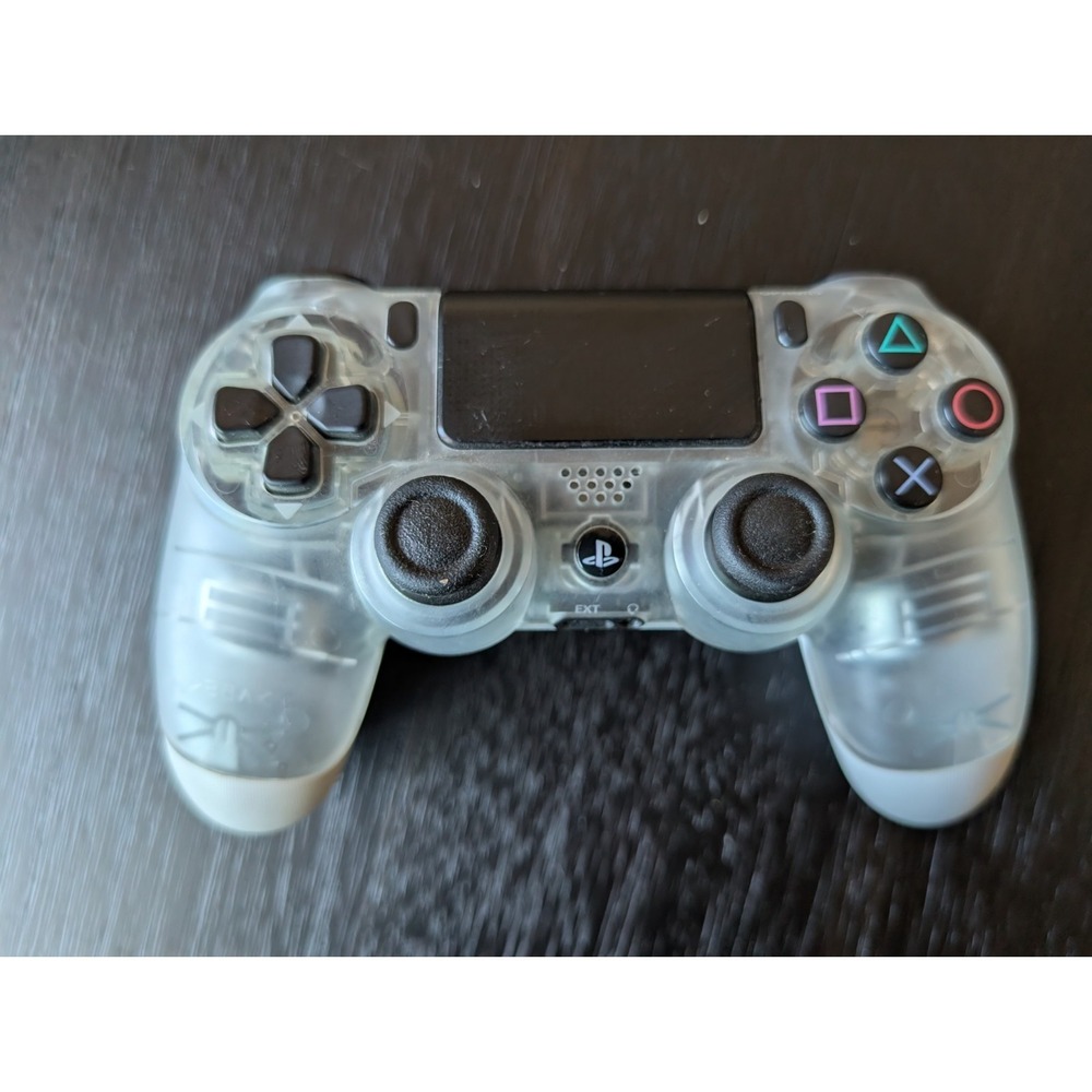 Sony Playstation PS4 DualShock Wireless Controller Clear White OEM (Tested)